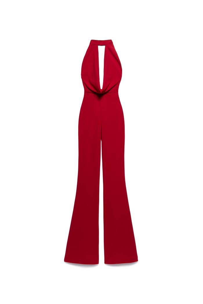 JABOT JUMPSUITSIENNA - Scarlet