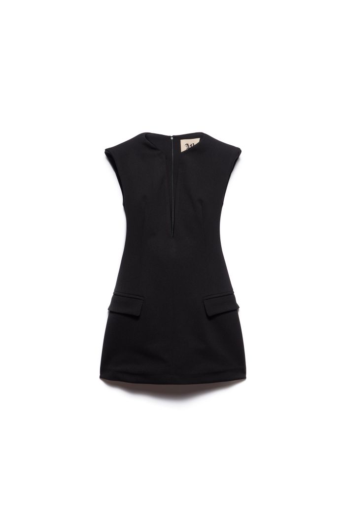 SHOULDERS DRESS SIENNA - Black