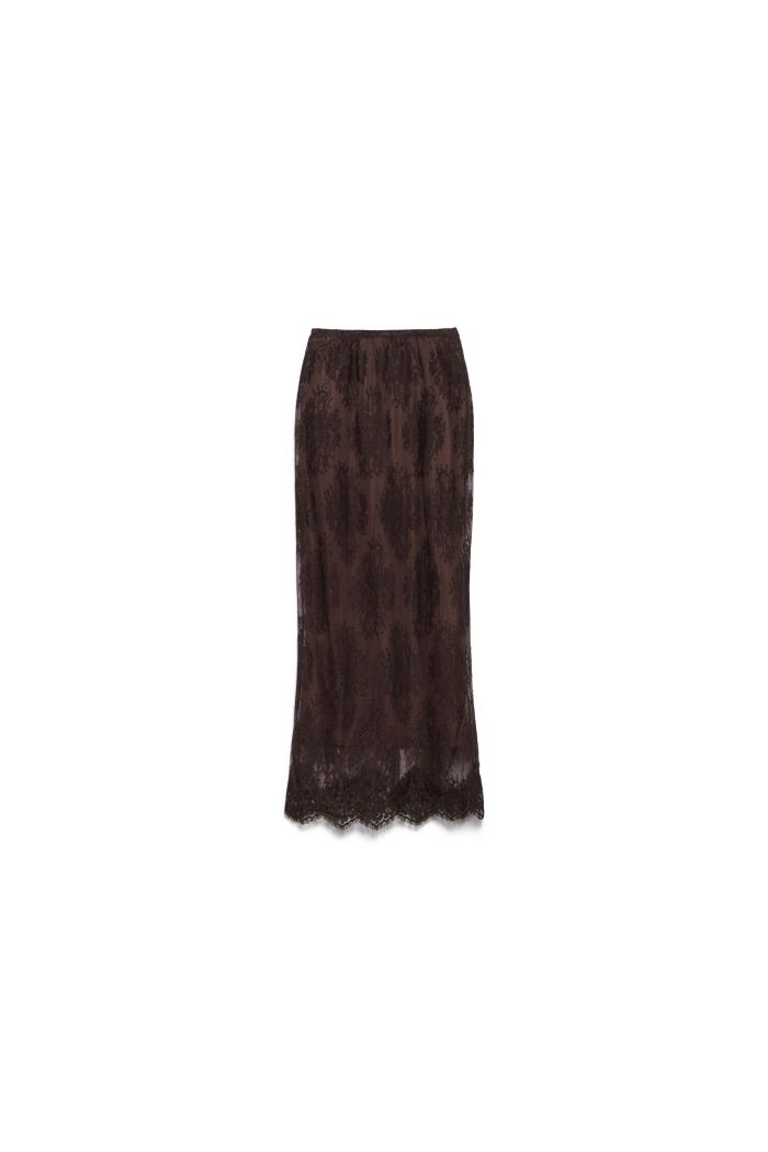 MIDI SKIRT VIVÌ - Choco