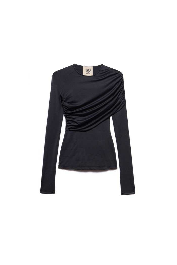 WRAP TOP MAVIS - Black