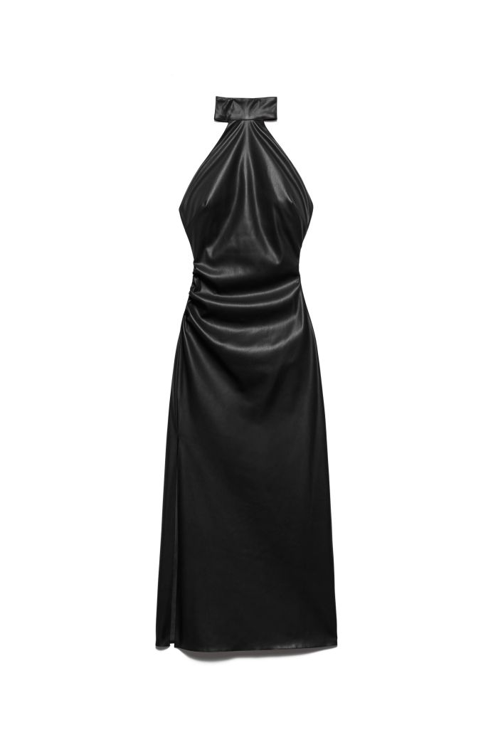 SPLIT DRESS CARLY - Black