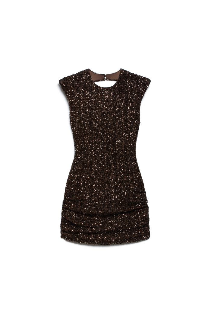 MINI DRESS LUXY - Moka