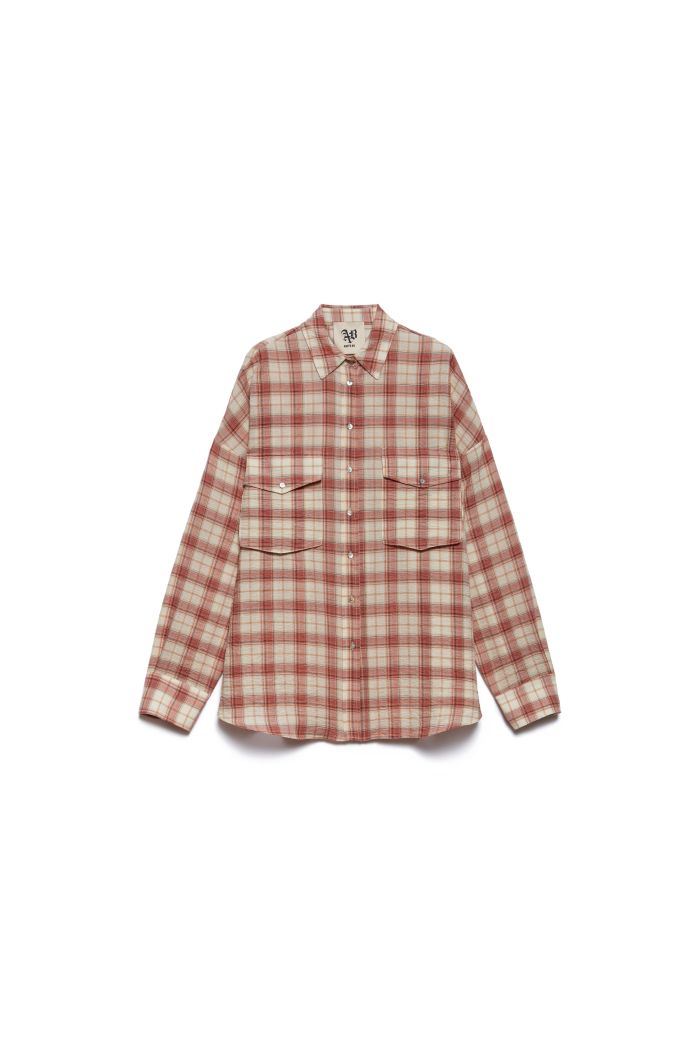 RODEO SHIRT - Rose check