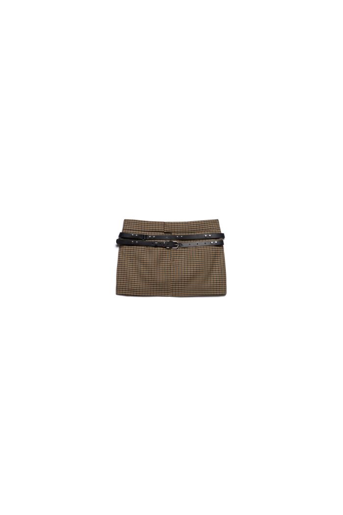 BELT SKIRT LEXA - Black cofee