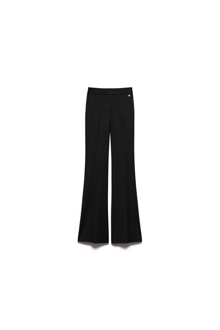 FLARED RIO PANTS - Black