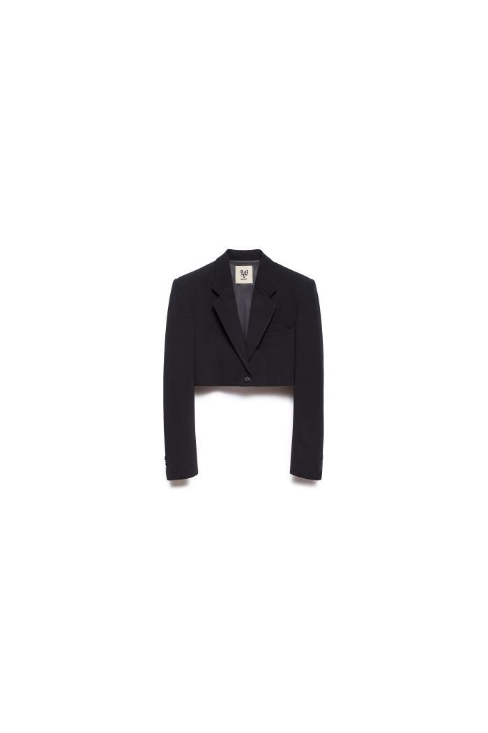CROP JACKET DAFNE - Black
