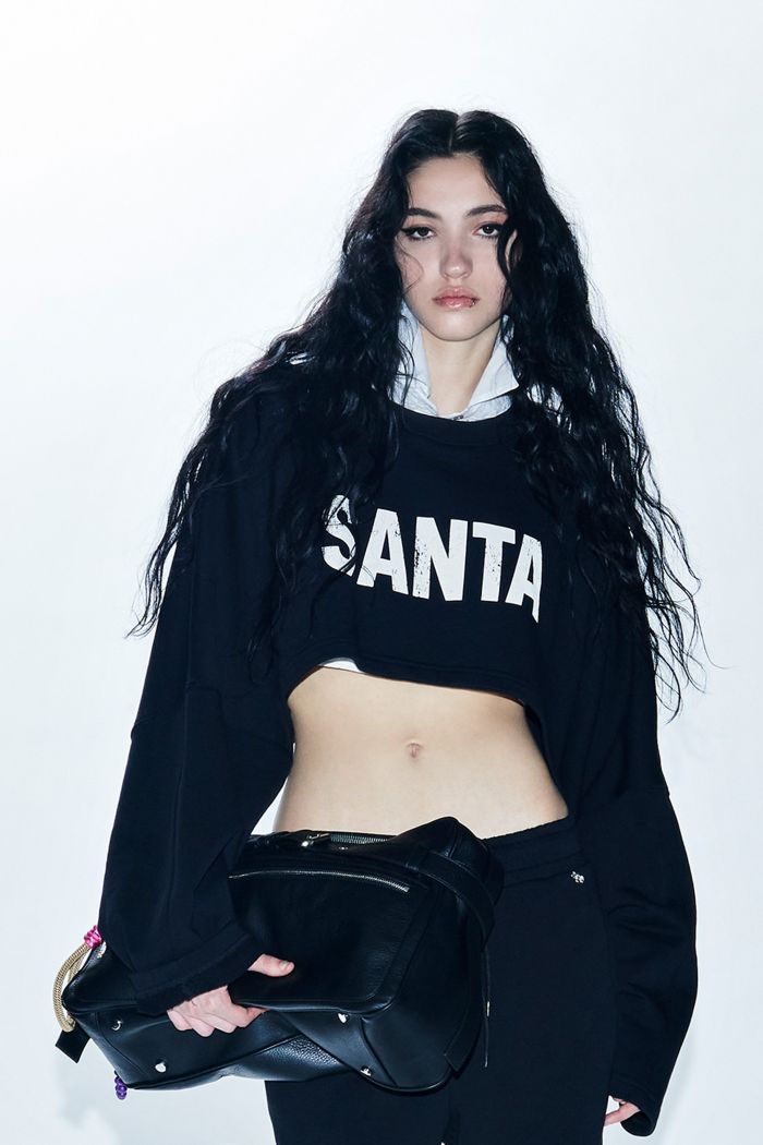 SWEATSHIRT CROP SANTA
