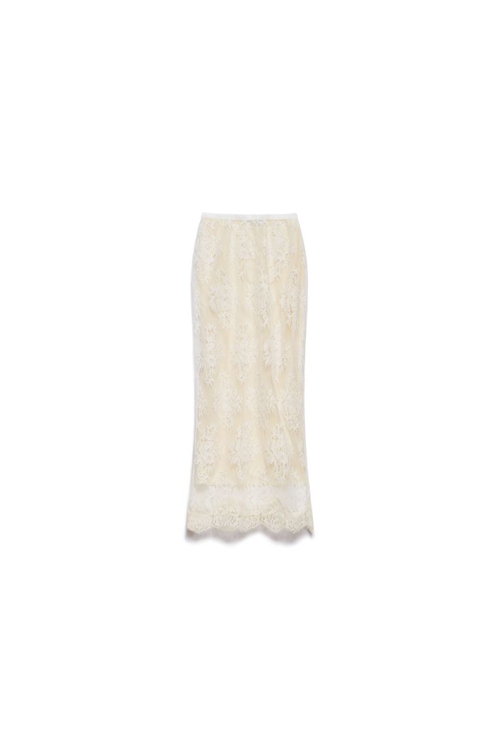 MIDI SKIRT VIVÌ - Milk