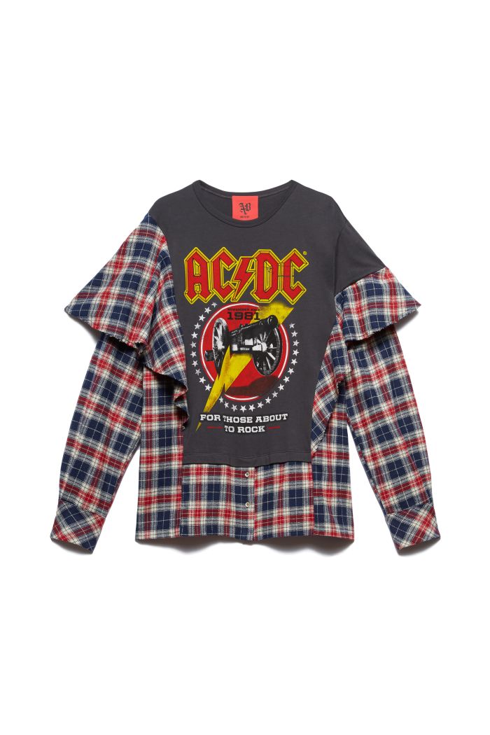 SHIRT AC/DC - Black grunge