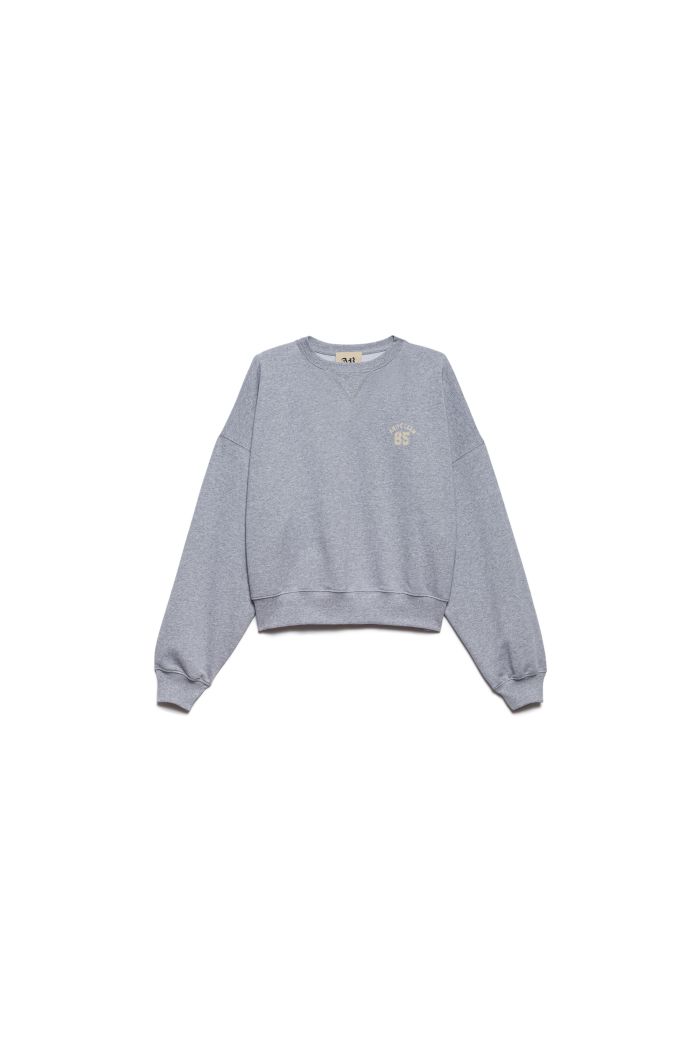 SWEATSHIRT CROP - Gray