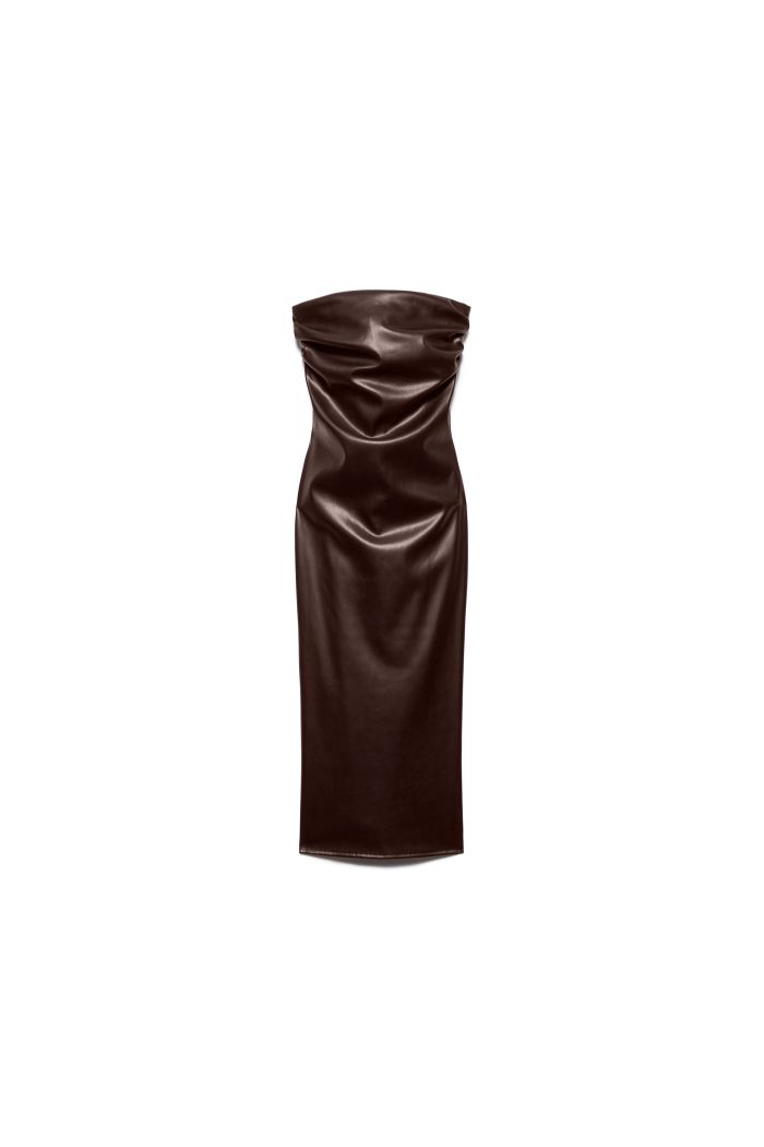 MIDI DRESS CALY - Choco