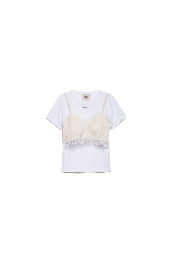 SLIP TEES LILA - White