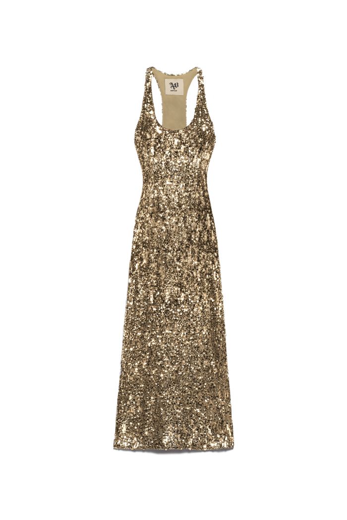 TANK DRESS LULU' - Deep gold