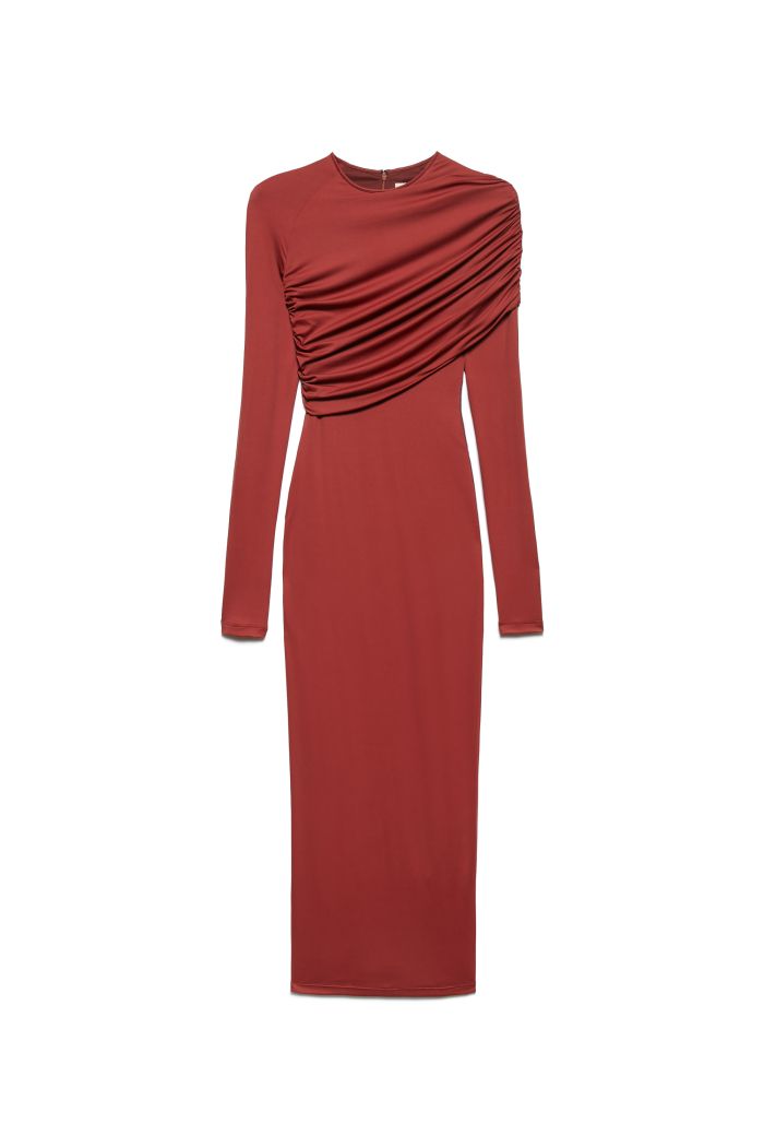 MIDI DRESS MAVIS - Espresso