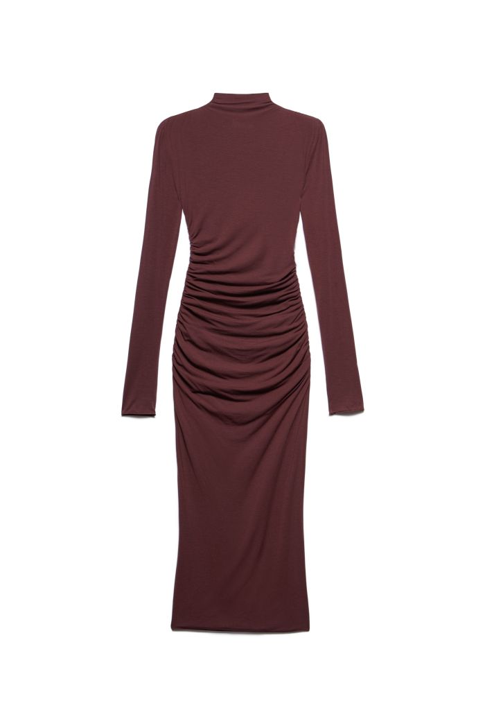MIDI DRESS DIDY - Burgundy