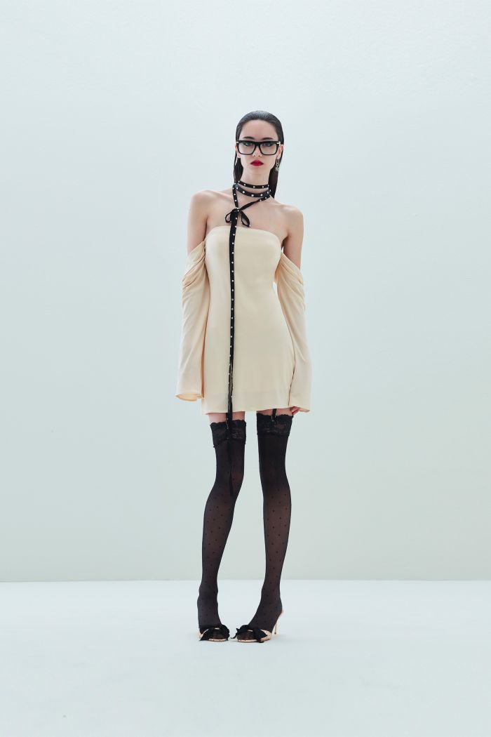 UNSHOULDER DRESS DEMI - Aniye By