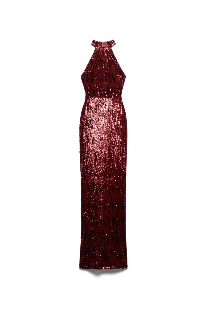 NECK DRESS LULÙ - Burgundy