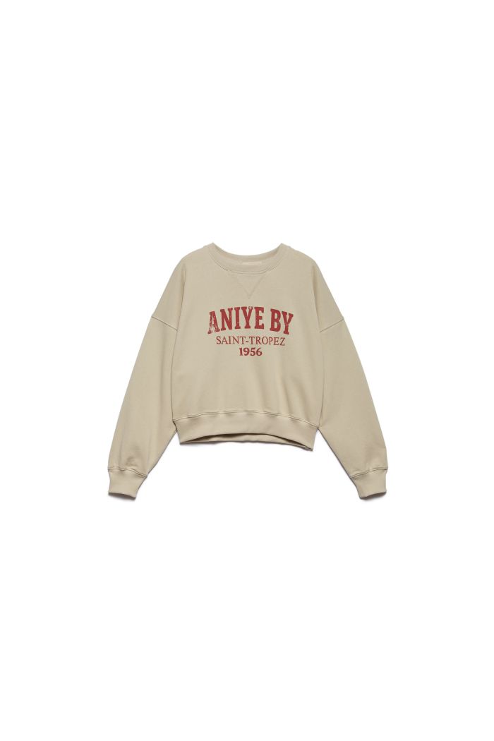 SWEATSHIRT CROP ST.TROPEZ - Ivory