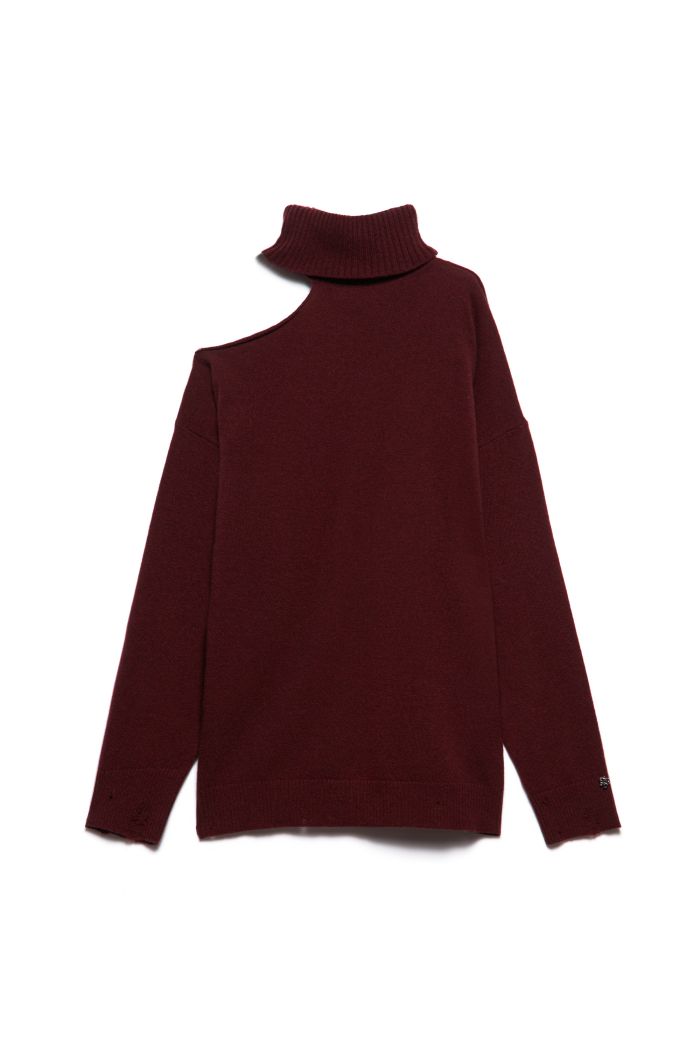 ASYMMETRIC VIVIEN - Burgundy