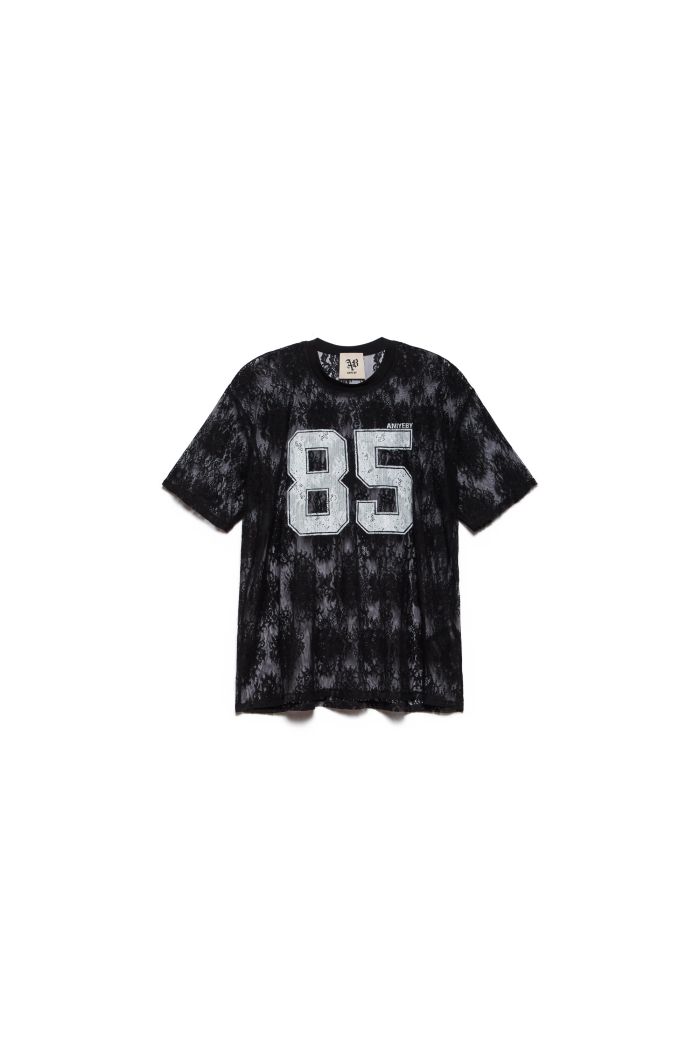 LACE TEES LILA - Black