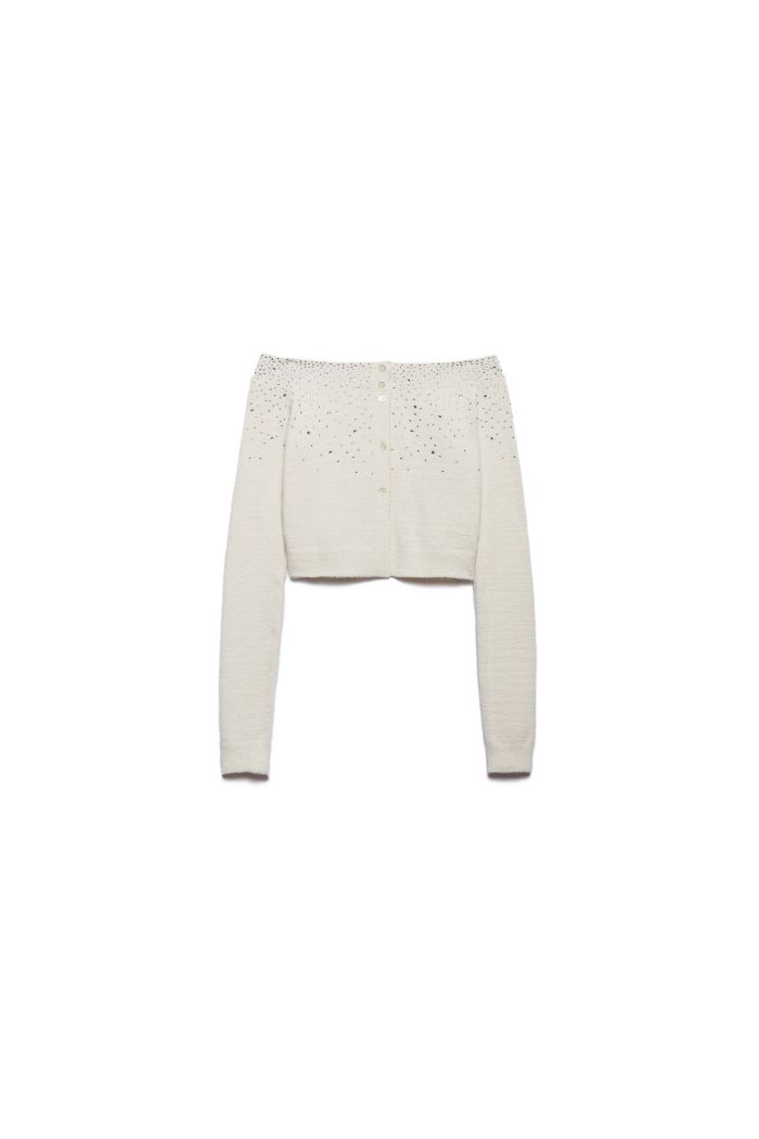 CARDIGAN DIAMOND - Vanilla