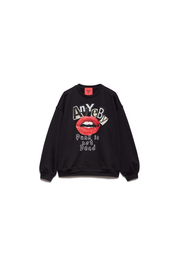 SWEATSHIRT PUNK - Black