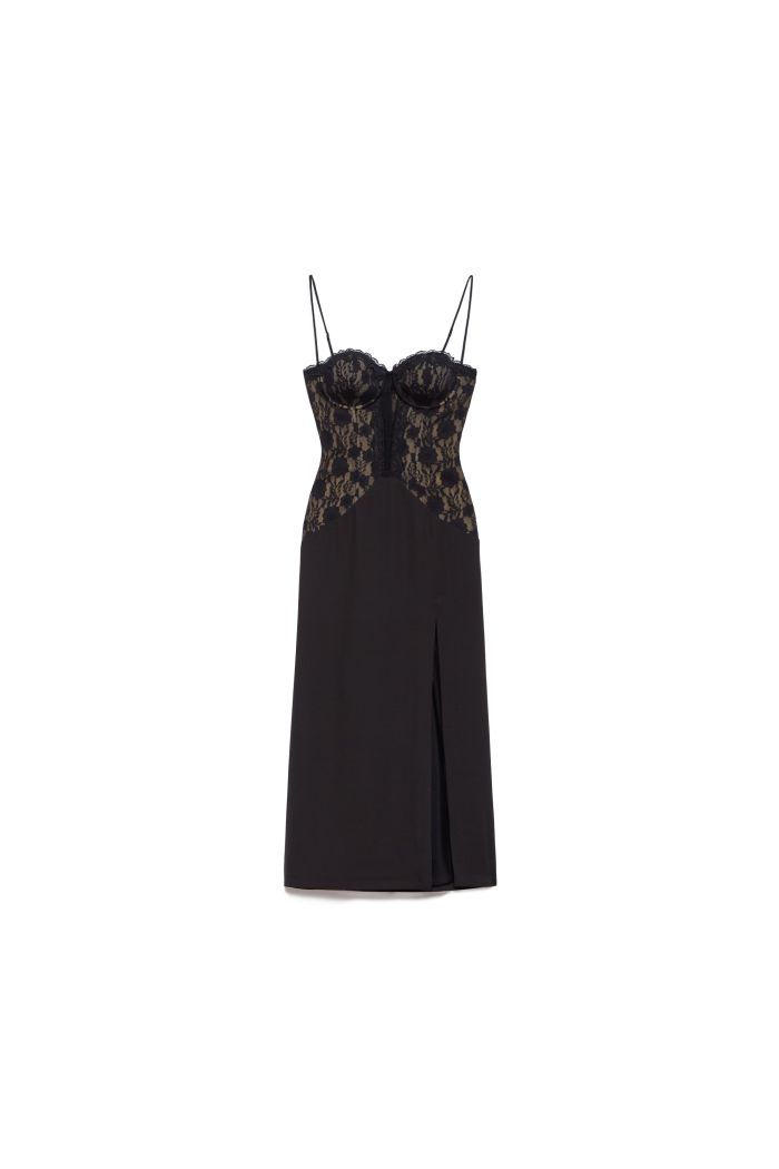 BUSTIER DRESS TAHLIA - Black