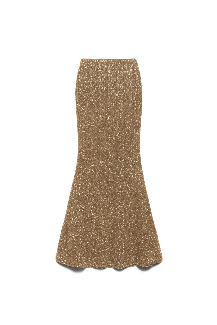 LONG SKIRT LUXY - Gold