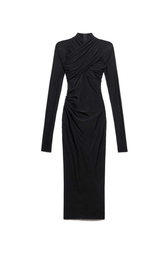 MIDI DRESS SCANDAL - Black