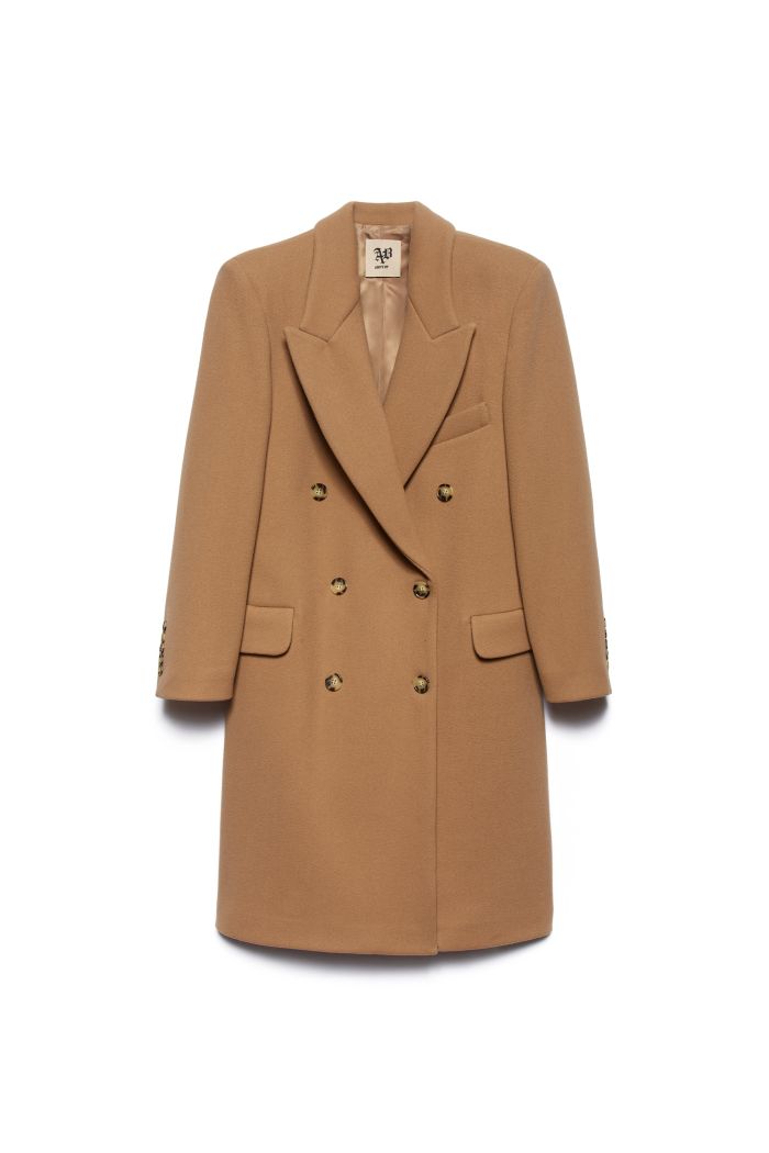 OVER COAT JANIS - Camel