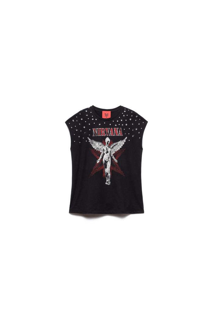 T-SHIRT NIRVANA - Black