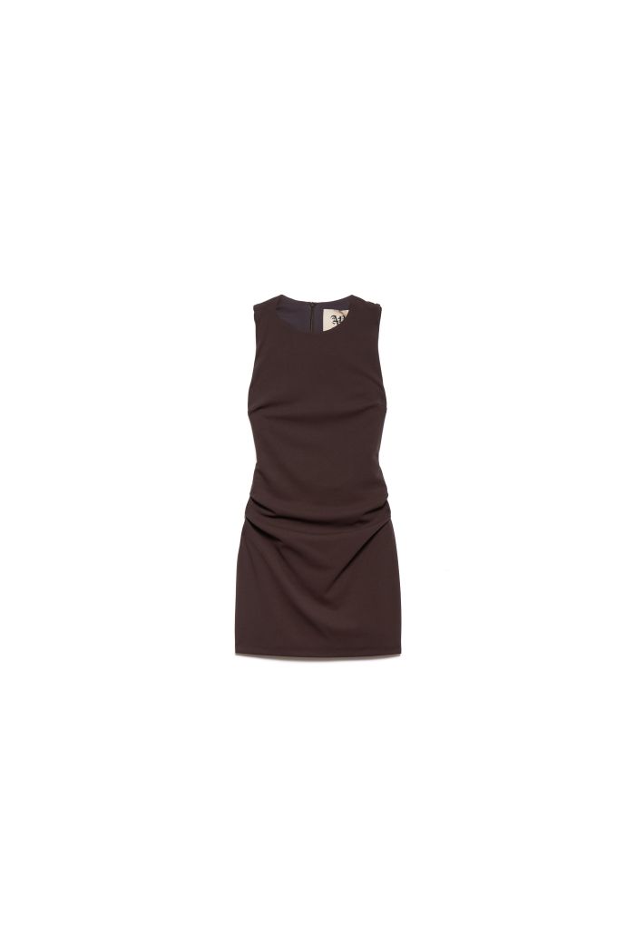 BACK DRESS SIENNA - Moka