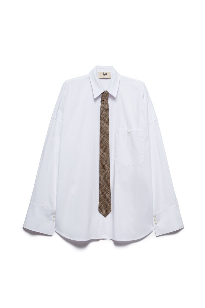 OVER SHIRT MOON - White