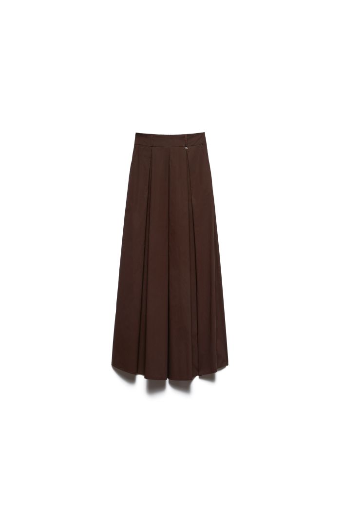 MIDI SKIRT CORA - Choco