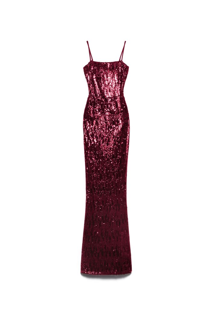 LONG DRESS LULÙ - Burgundy