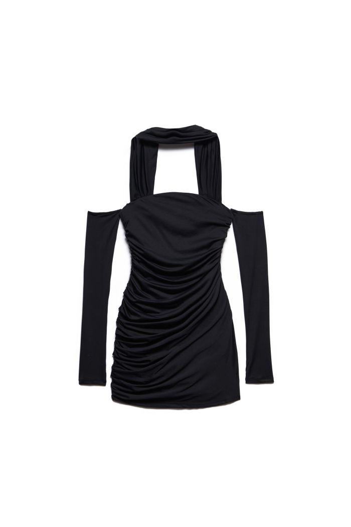 COLLAR DRESS MAVIS - Black