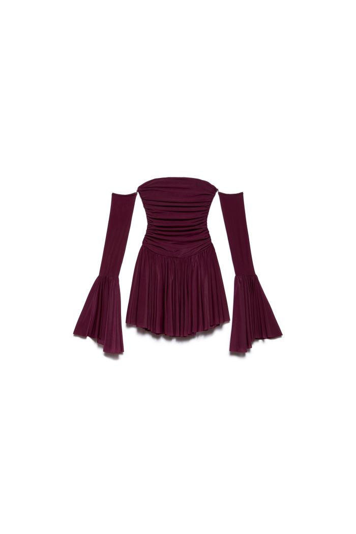 RUFFLE DRESS XENA - Berry love