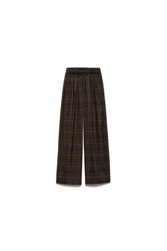 OVER PANTS NOA - Moka check