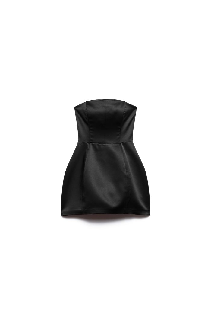BUSTIER DRESS MYA - Black