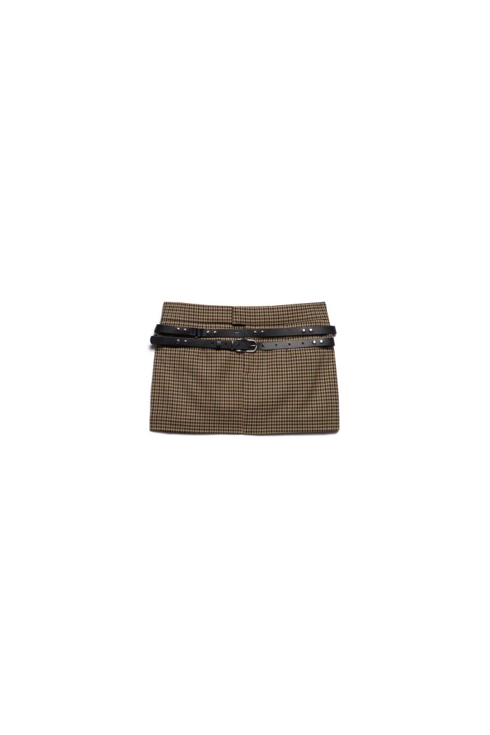 BELT SKIRT LEXA - Black cofee