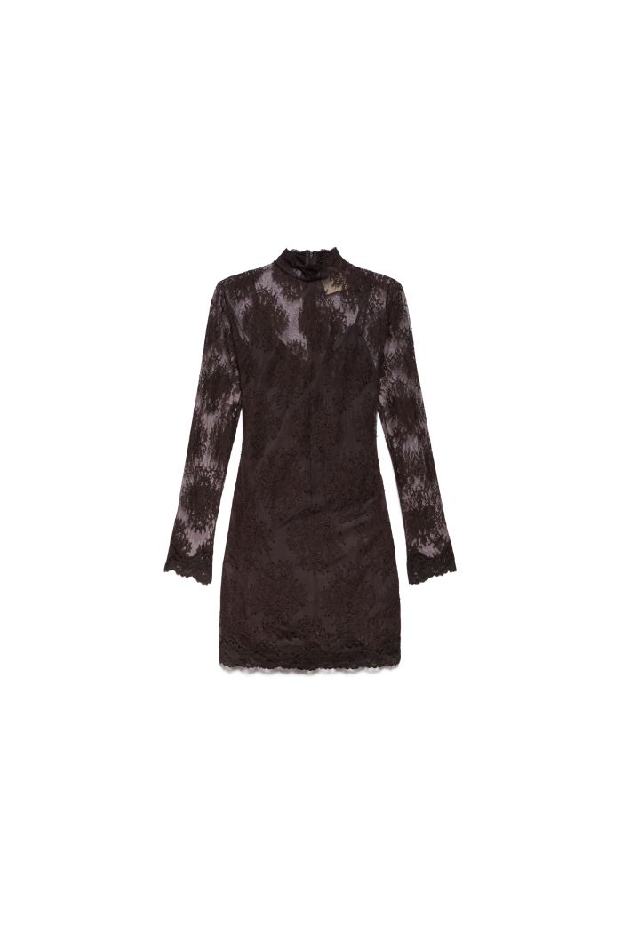 MINI DRESS VIVÌ - Choco