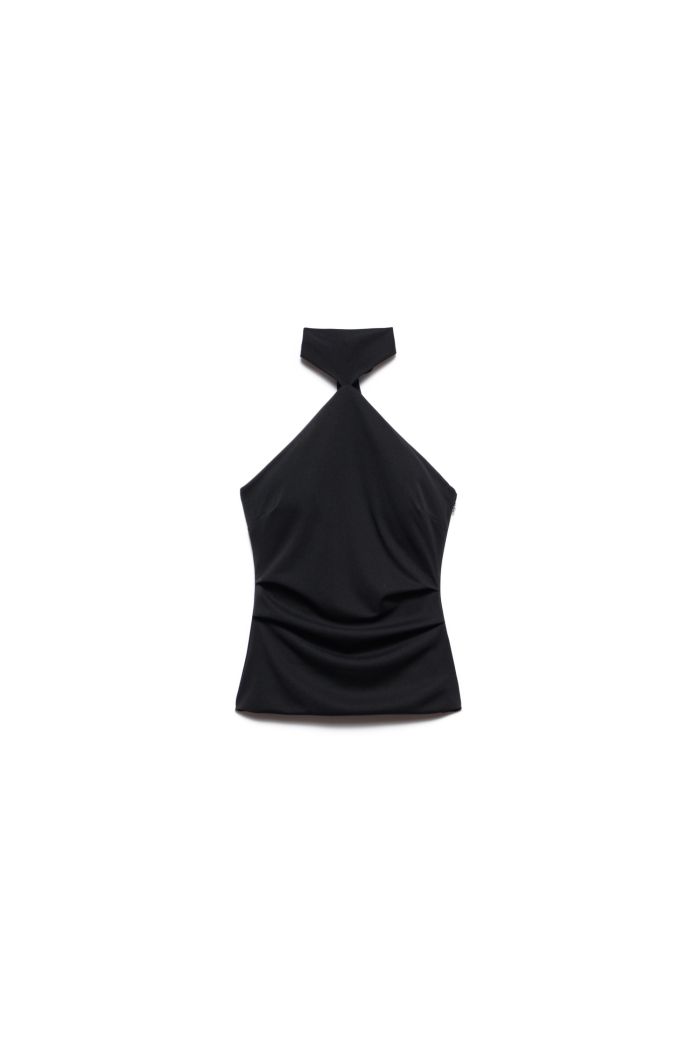 TOP FLEUR - Black