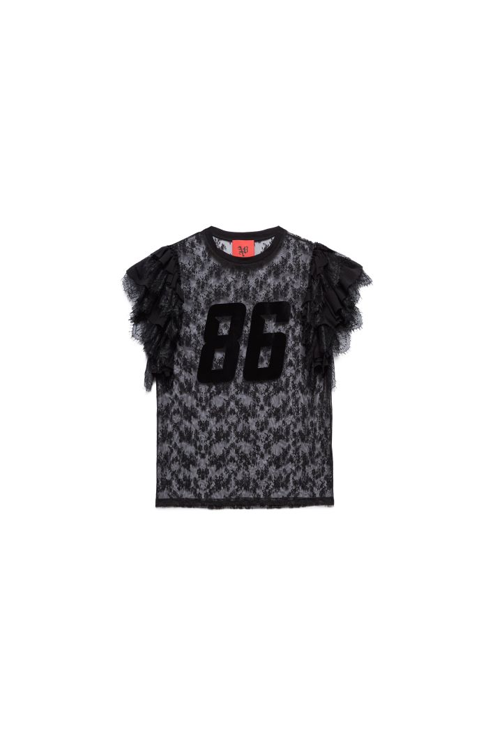 RUFFLE LACE ANIYE - Black