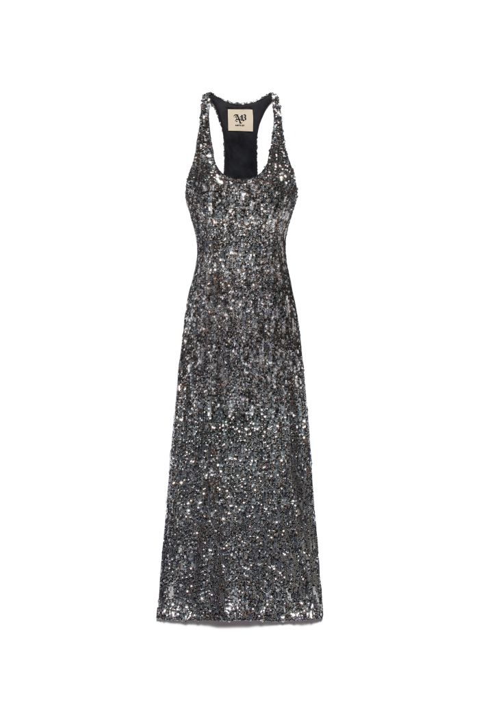 TANK DRESS LULU' - Silver-black
