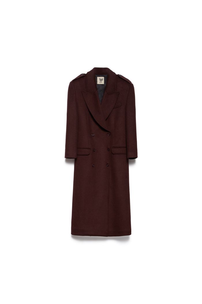 COAT DINA - Ruby noir