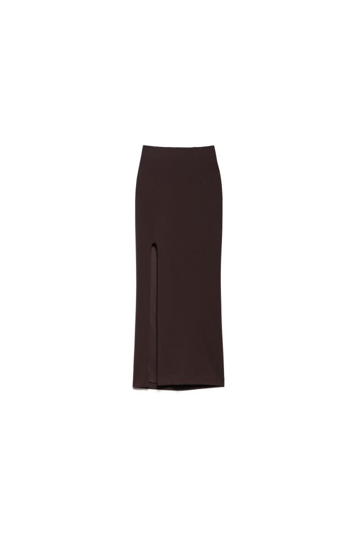 MIDI SKIRT TYLO - Choco