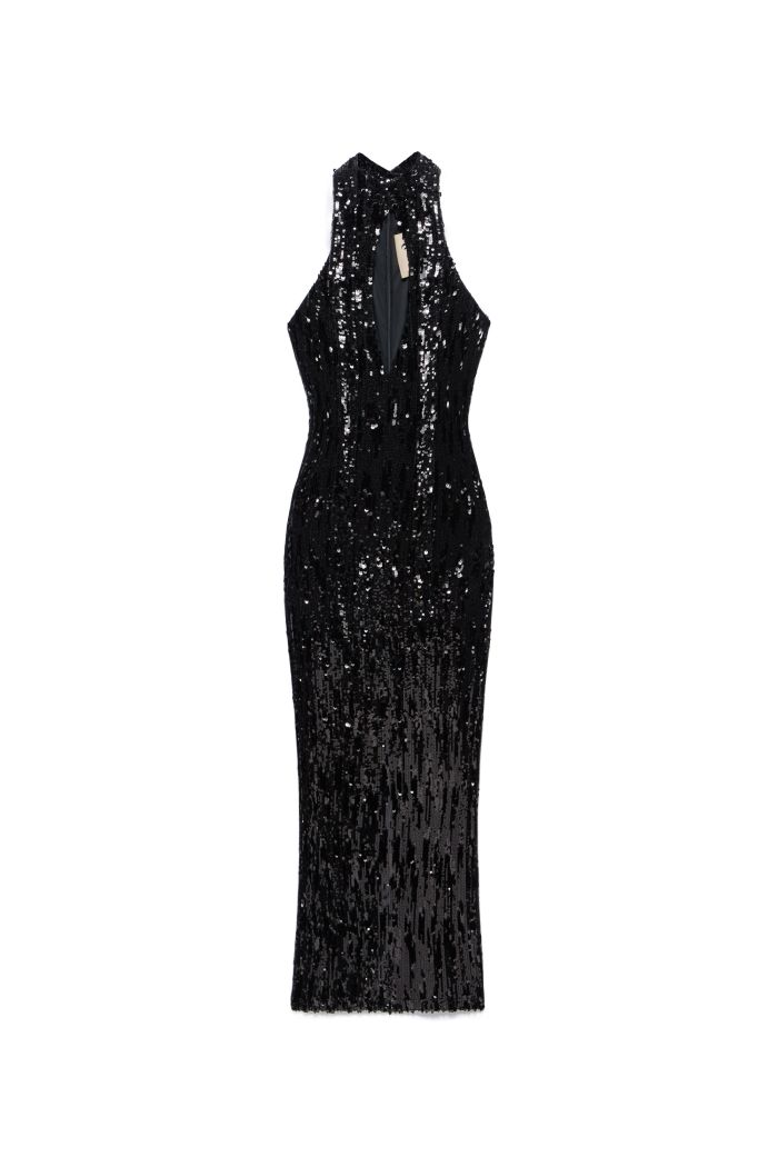 SCARF DRESS LULÙ - Black