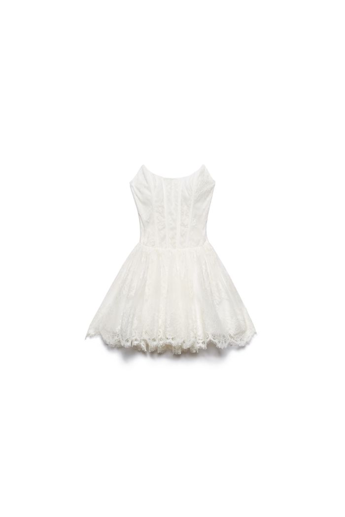 BUSTIER DRESS TAMARA - Blanc