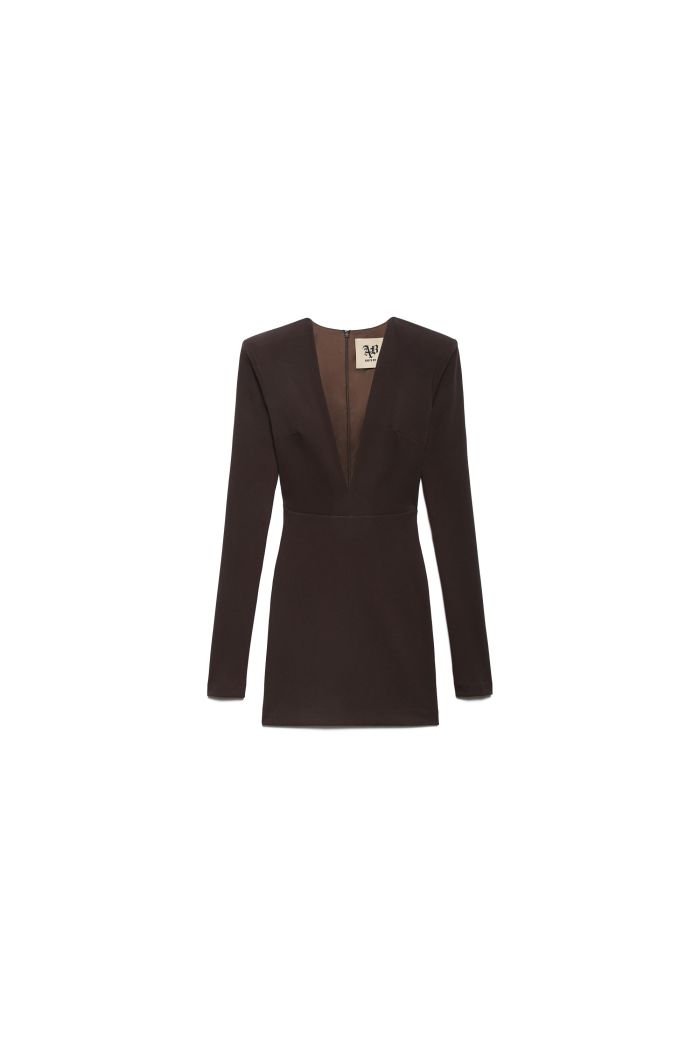 V DRESS SIENNA - Moka