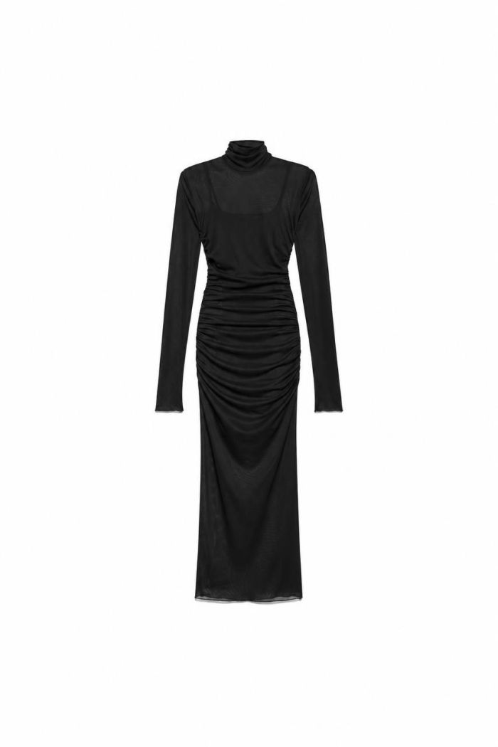 MIDI DRESS NORMA - Black